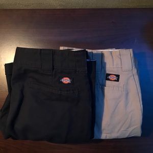 Two pairs of dickies cargo pants